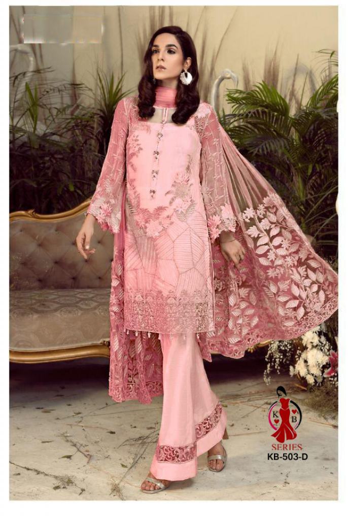 Kb Super Hit 503 Colors Heavy Georgette Designer