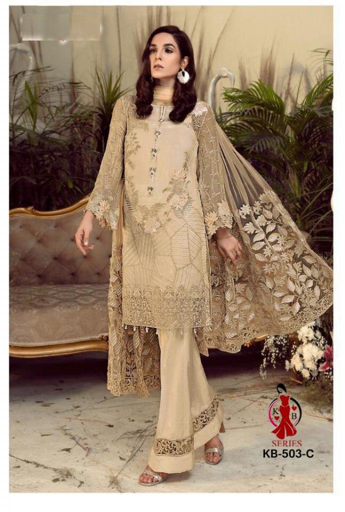 Kb Super Hit 503 Colors Heavy Georgette Designer