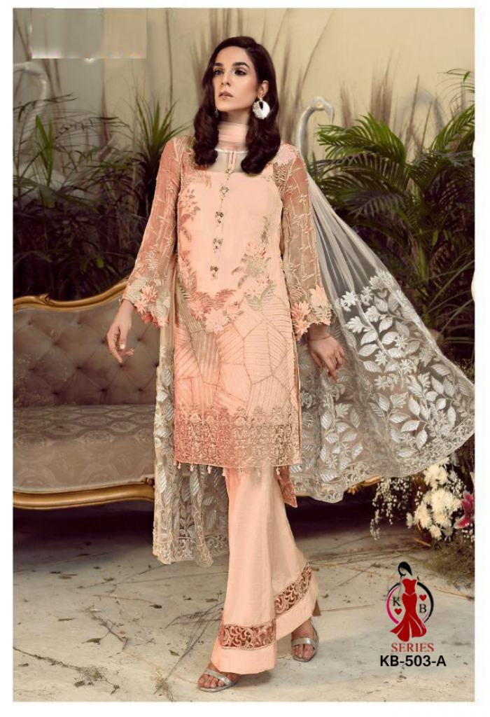 Kb Super Hit 503 Colors Heavy Georgette Designer