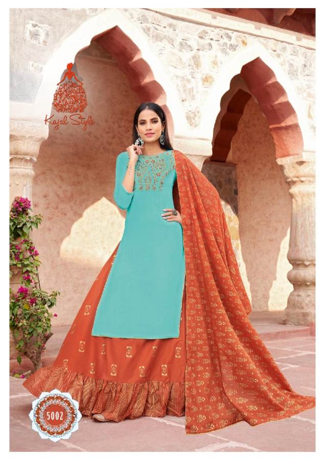 Kajal Style Presents  Gulzar Vol 5 Exclusive Collection Of Ready Made Suits