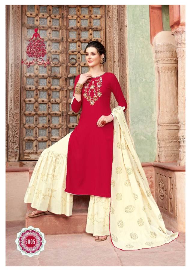 Kajal Style Presents  Gulzar Vol 5 Exclusive Collection Of Ready Made Suits