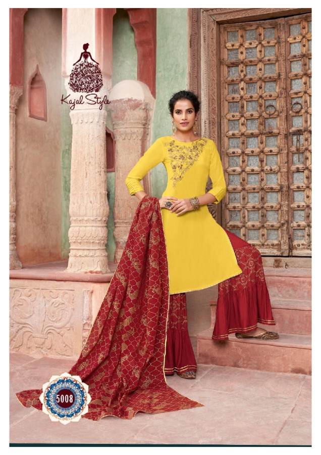 Kajal Style Presents  Gulzar Vol 5 Exclusive Collection Of Ready Made Suits