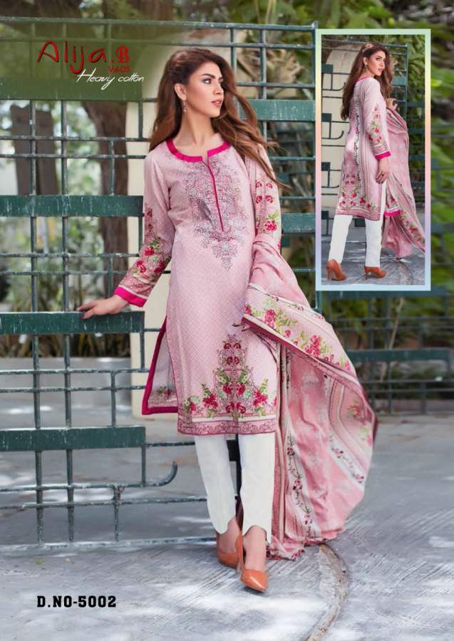 Keval  Presents Alija B Vol 5  Karachi Dress Material