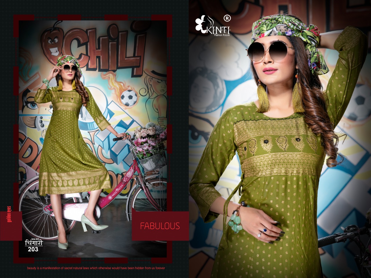 Kinti Presents  Chingari Vol 2 Kurti Collection