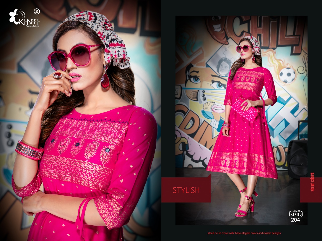 Kinti Presents  Chingari Vol 2 Kurti Collection