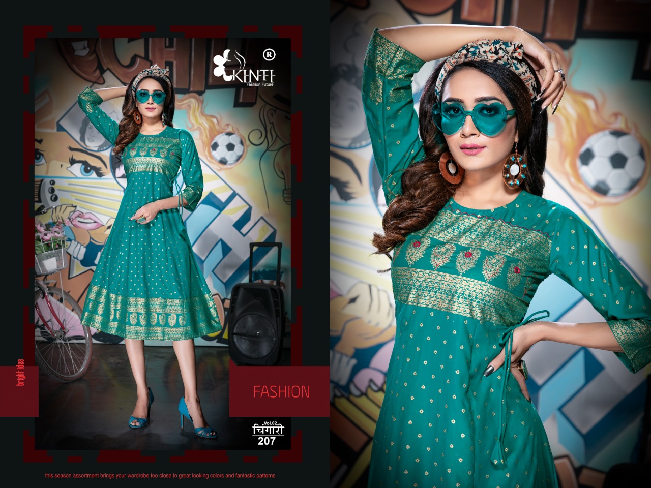 Kinti Presents  Chingari Vol 2 Kurti Collection