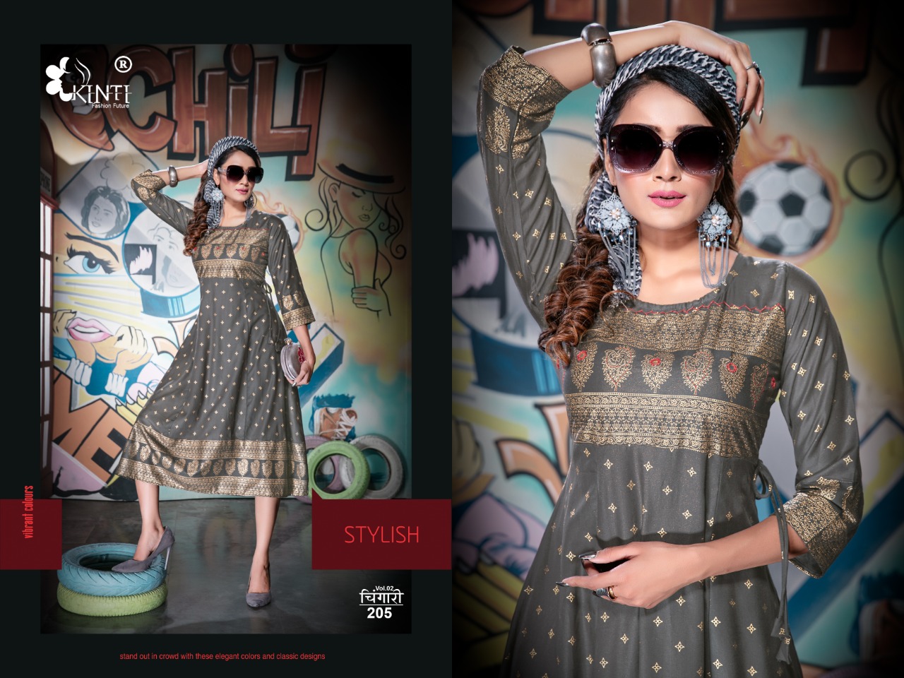 Kinti Presents  Chingari Vol 2 Kurti Collection