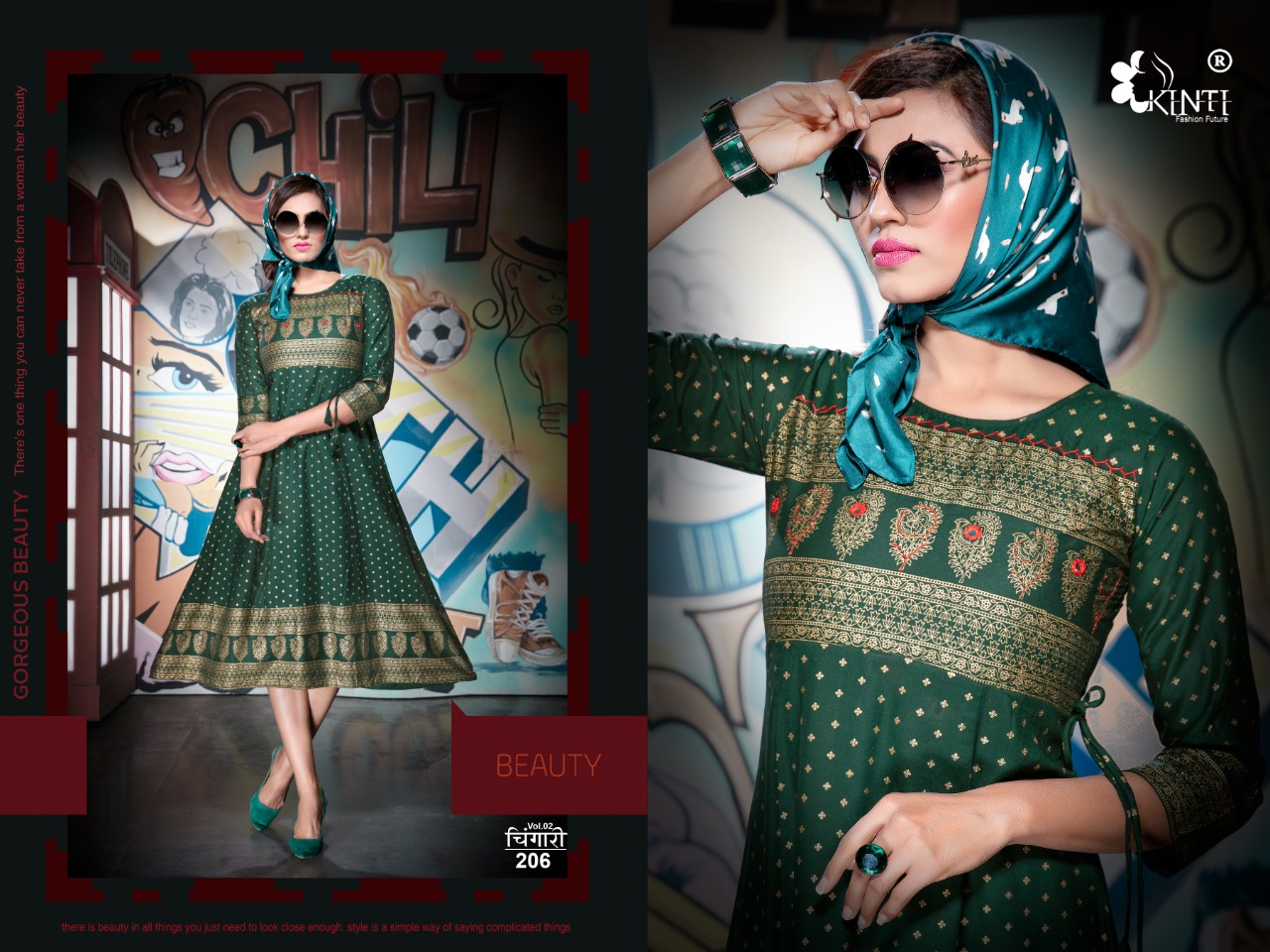 Kinti Presents  Chingari Vol 2 Kurti Collection