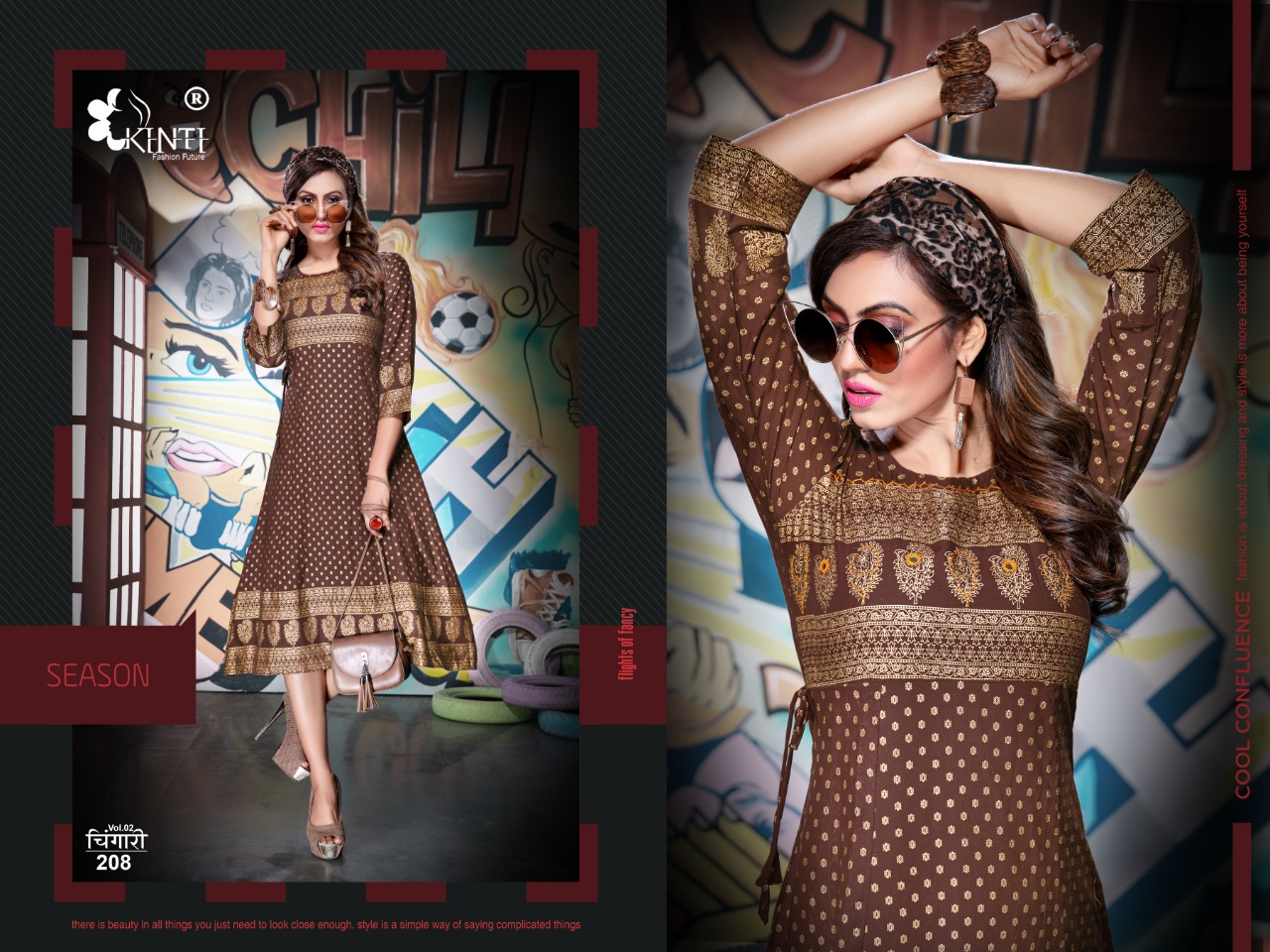Kinti Presents  Chingari Vol 2 Kurti Collection