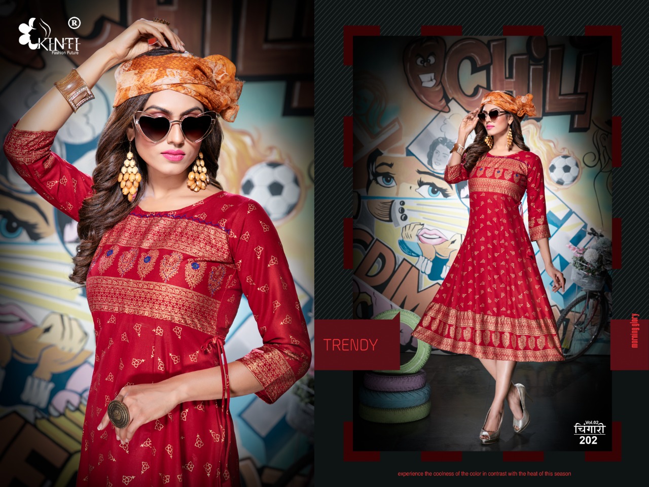 Kinti Presents  Chingari Vol 2 Kurti Collection