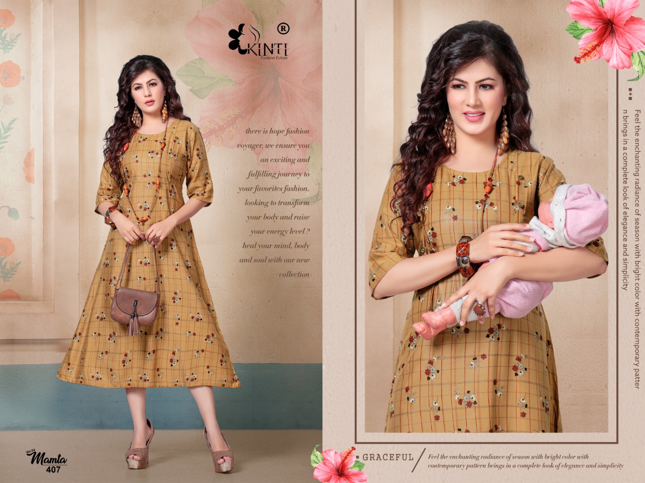 Kinti Presents Mamta Vol 4 Printed Designer Kurti
