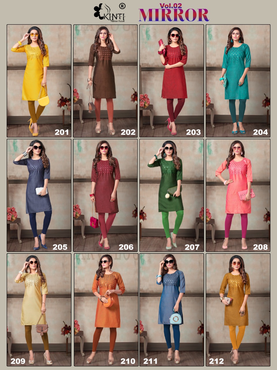 Kinti Presents  Mirror Vol 2 Casual Kurti Collection