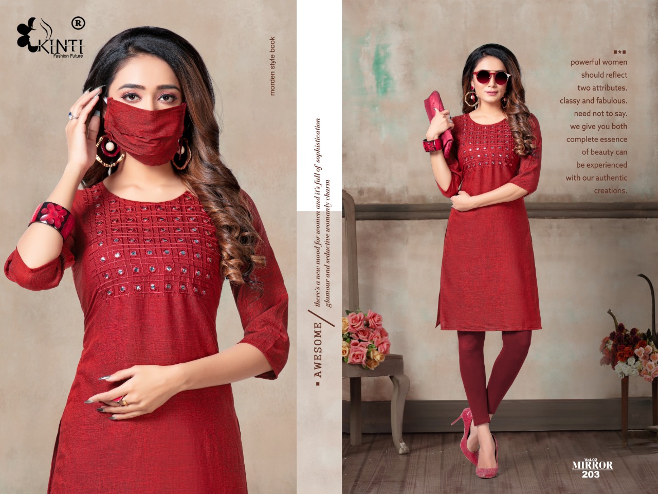 Kinti Presents  Mirror Vol 2 Casual Kurti Collection
