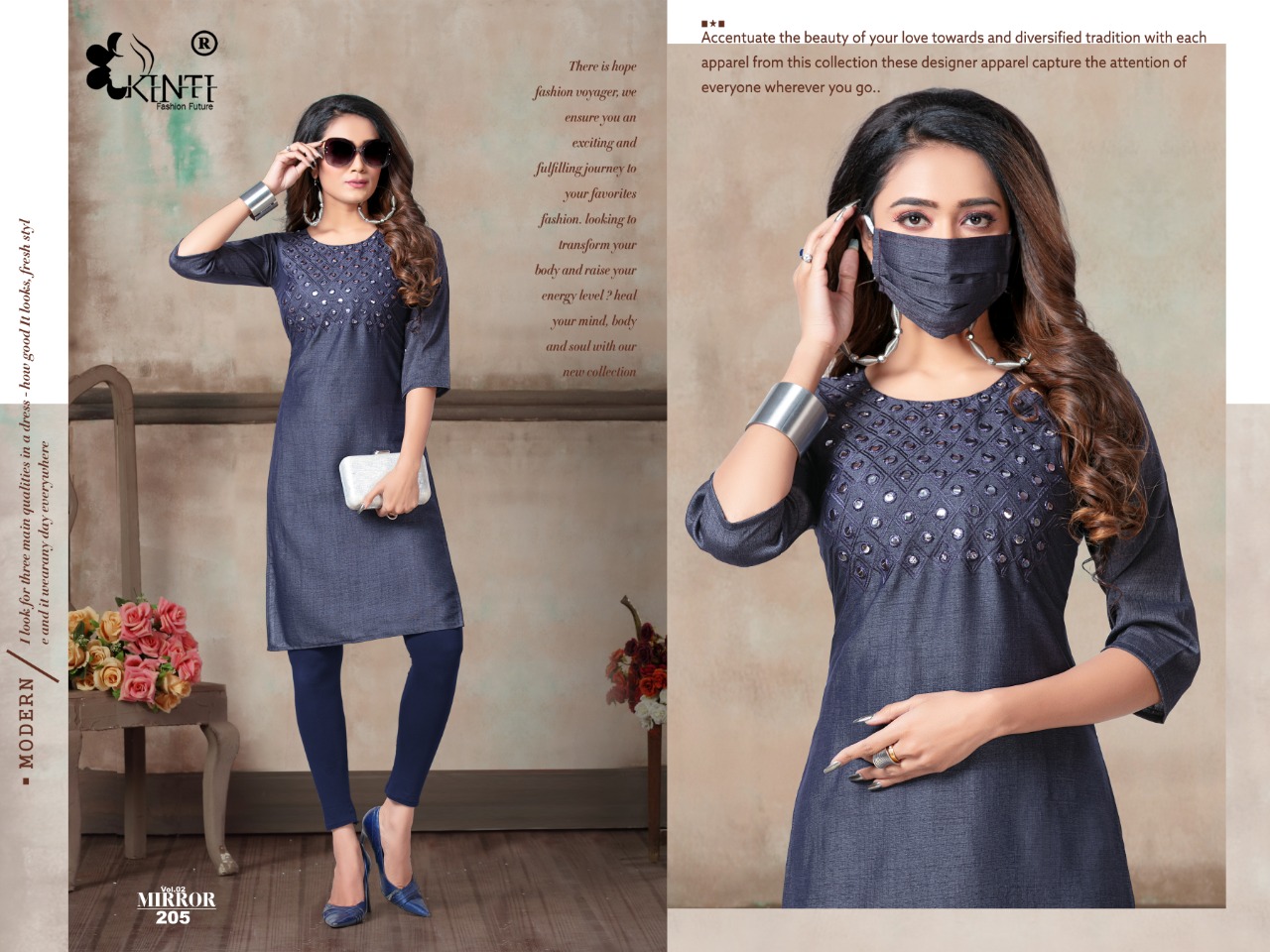 Kinti Presents  Mirror Vol 2 Casual Kurti Collection