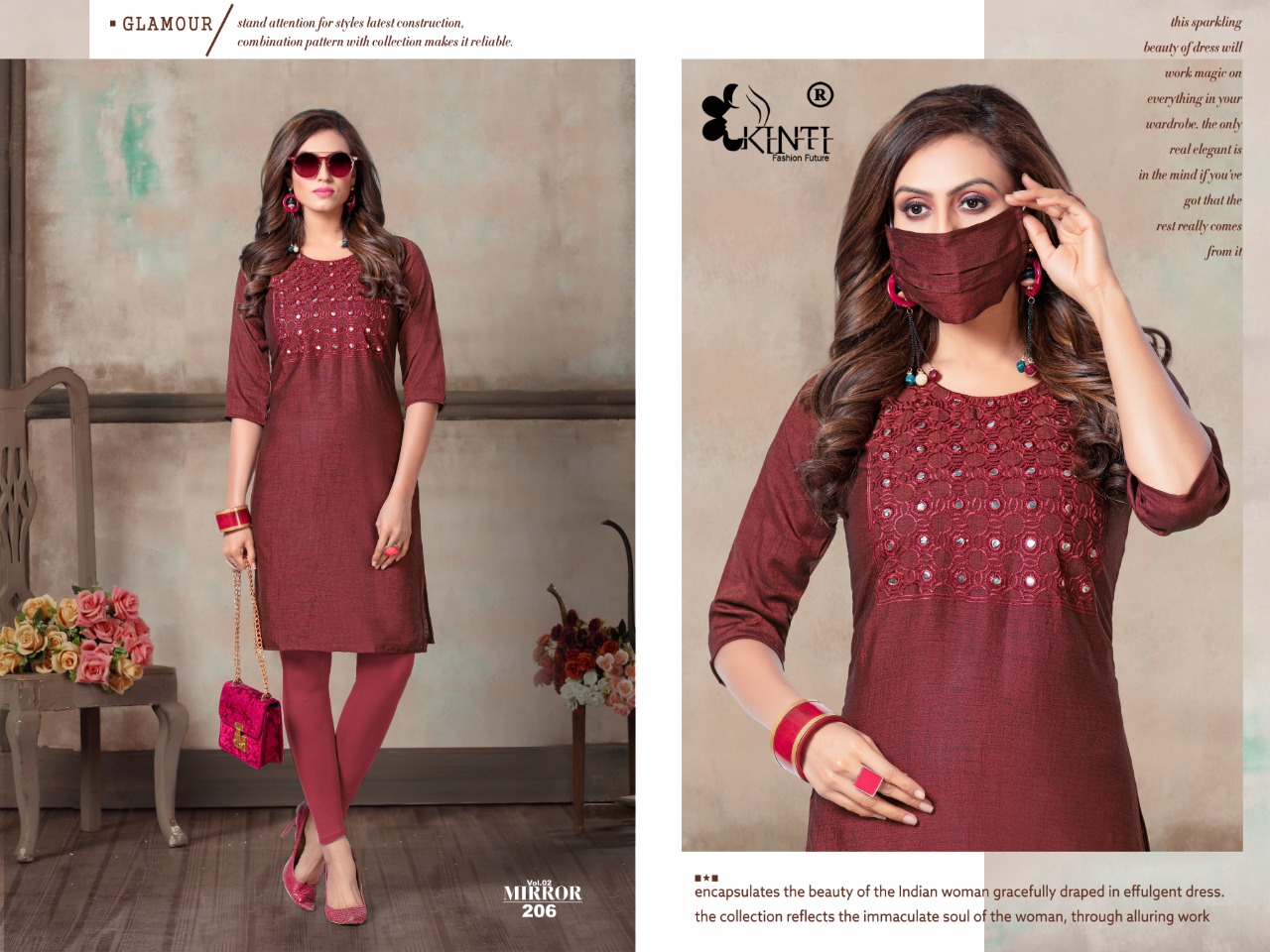 Kinti Presents  Mirror Vol 2 Casual Kurti Collection