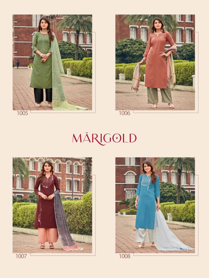 Ladies Flavour Presents  Marigold Designer Ready Made Collection
