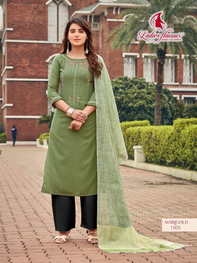 Ladies Flavour Presents  Marigold Designer Ready Made Collection