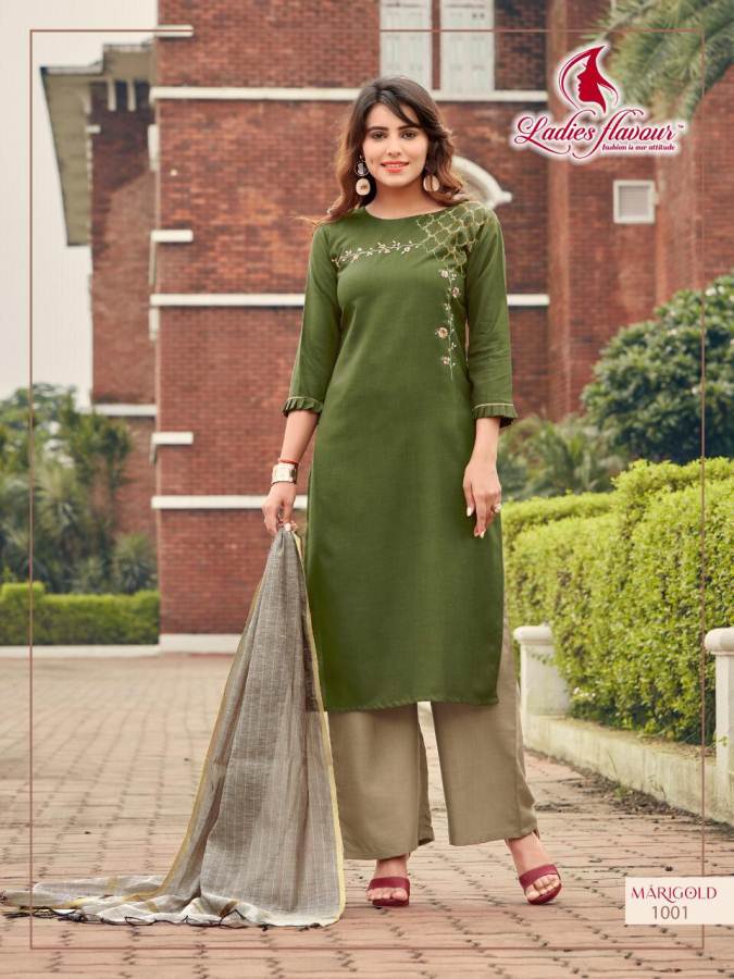 Ladies Flavour Presents  Marigold Designer Ready Made Collection