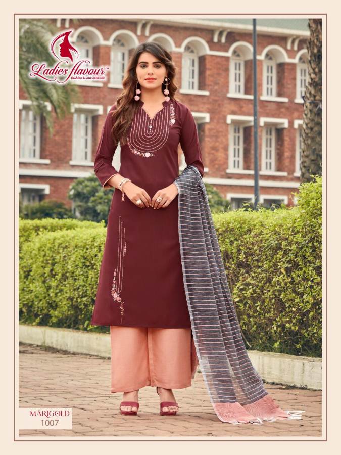 Ladies Flavour Presents  Marigold Designer Ready Made Collection