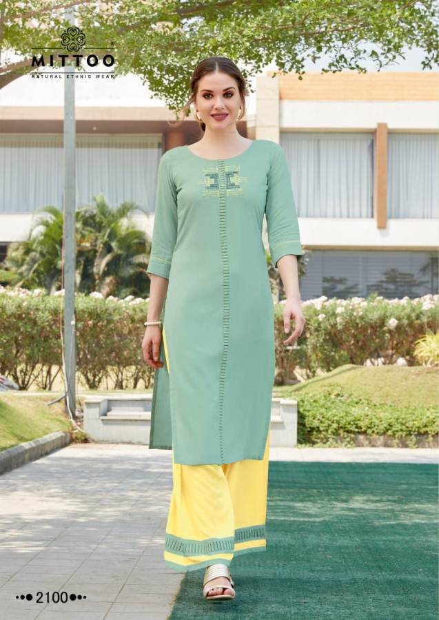 Mittoo Presents  Panghat Vol 15 Casual Wear Kurti With Bottom