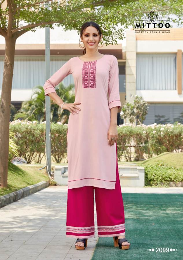 Mittoo Presents  Panghat Vol 15 Casual Wear Kurti With Bottom