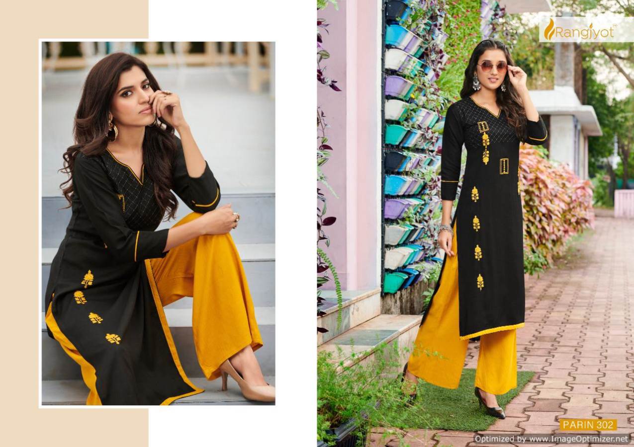 Rangjyot  Parin Vol 3 Buy Wholesale Designer Kurtis With Bottom In India