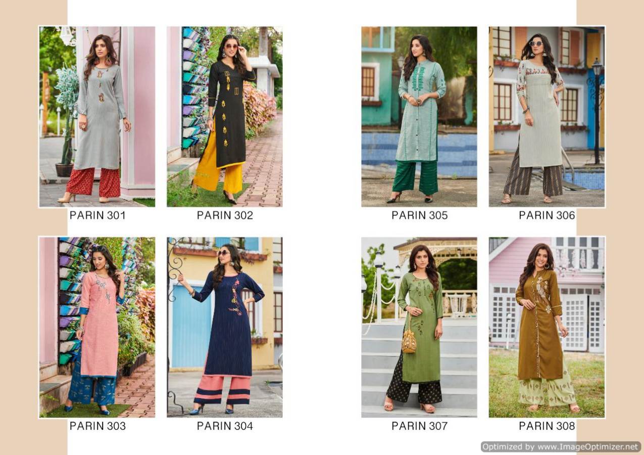 Rangjyot  Parin Vol 3 Buy Wholesale Designer Kurtis With Bottom In India