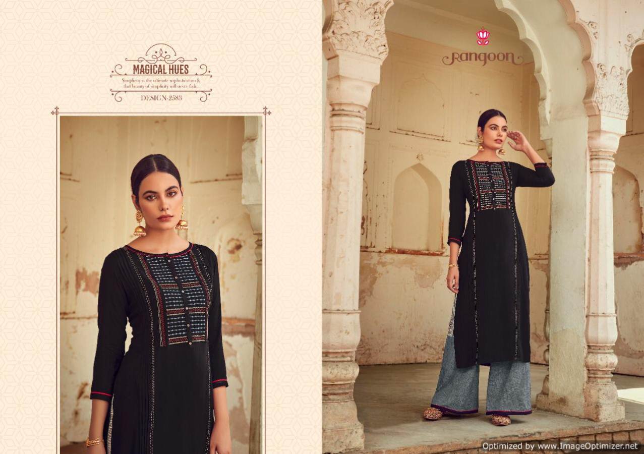 Rangoon  Presents Manjree  Designer Kurti With Bottom