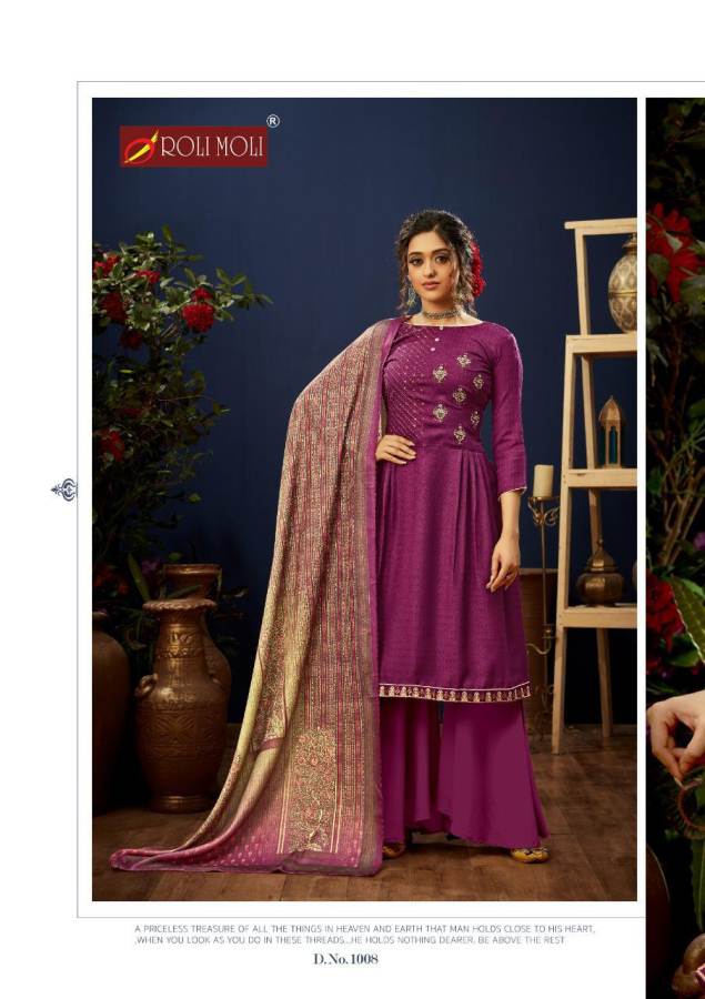 Roli Moli Presents  E Zara Designer Dress Material