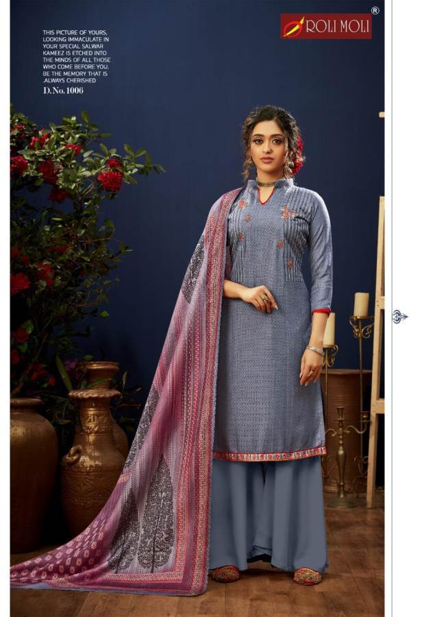 Roli Moli Presents  E Zara Designer Dress Material