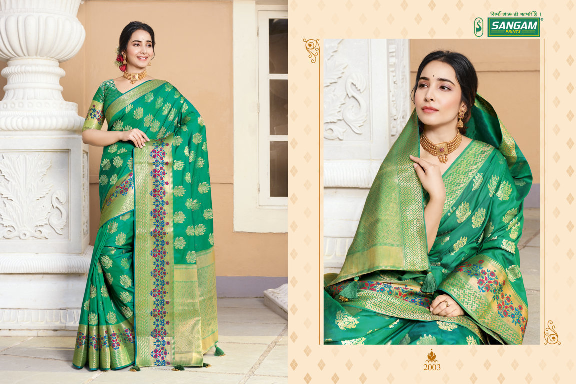 Sangam Presents  Kanshula Festive Wear Saree Collection