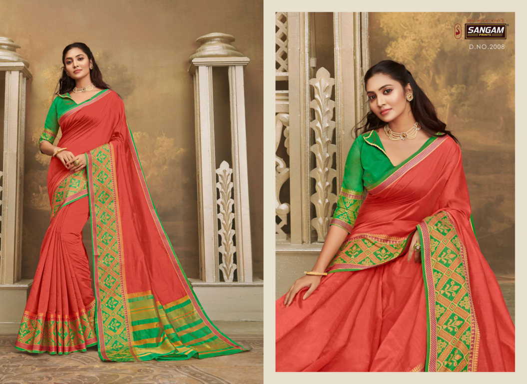 Sangam Presents  Mysore Silk Designer Sarees Collection