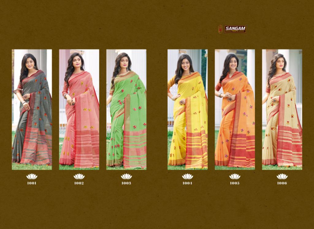 Sangam Presents Akira Casual Wear Saree Collection