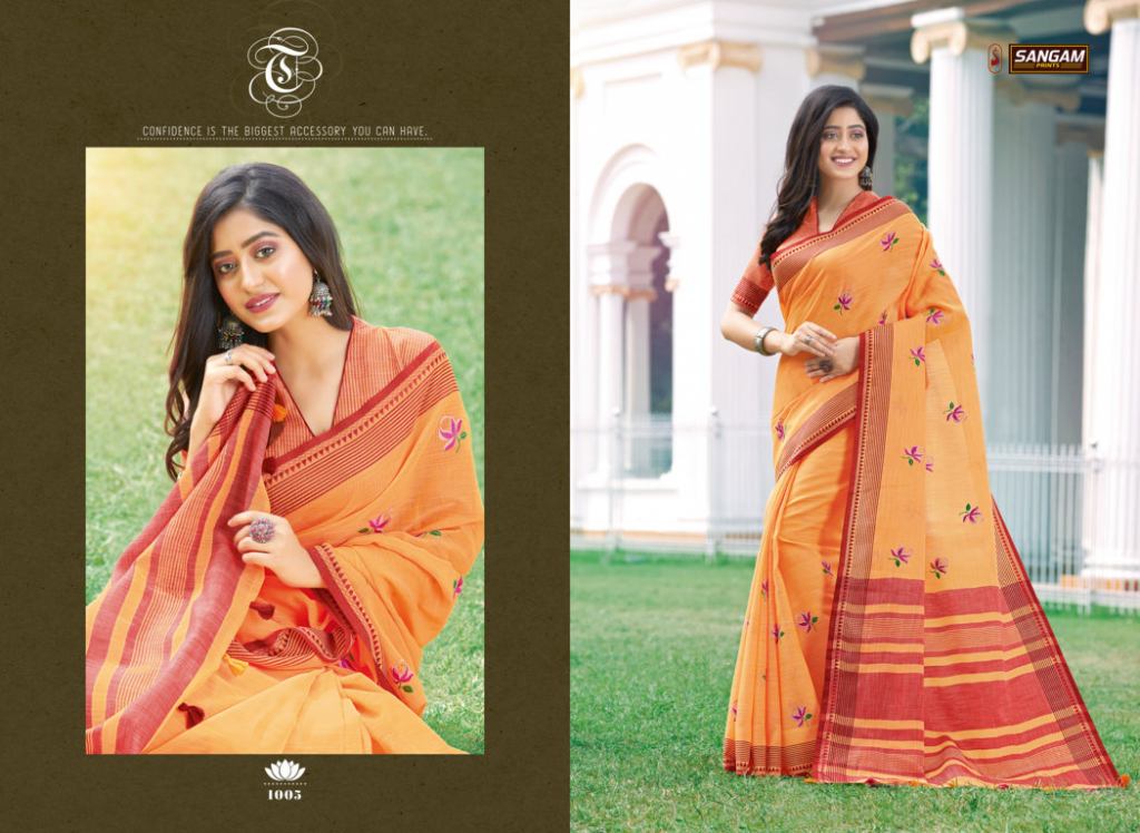 Sangam Presents Akira Casual Wear Saree Collection