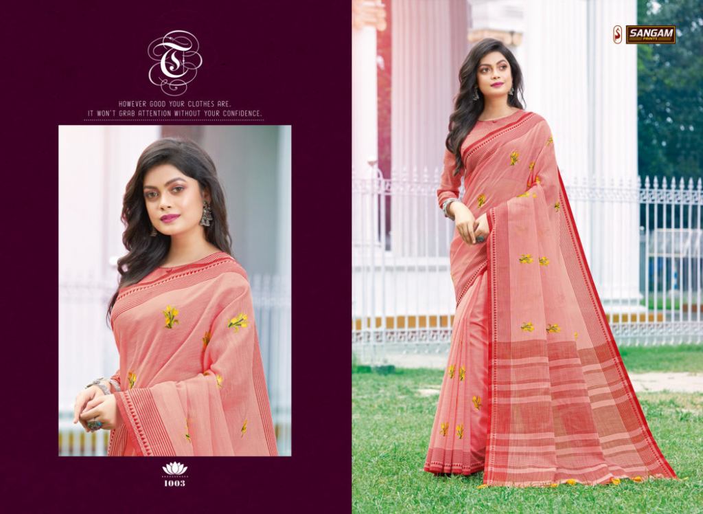 Sangam Presents Akira Casual Wear Saree Collection
