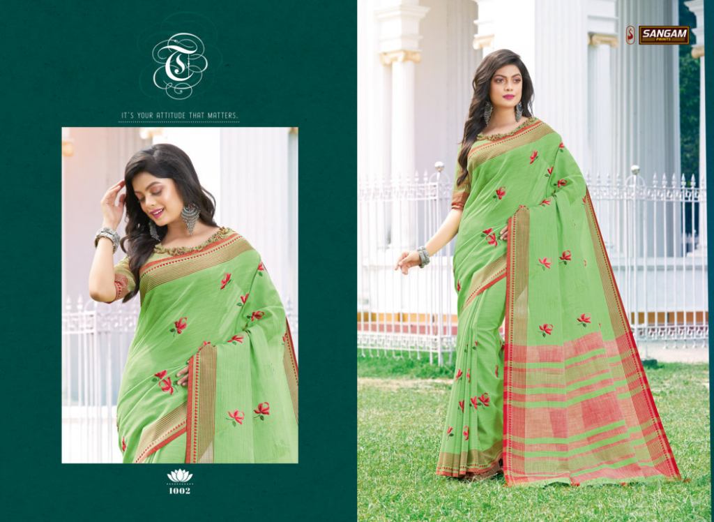 Sangam Presents Akira Casual Wear Saree Collection