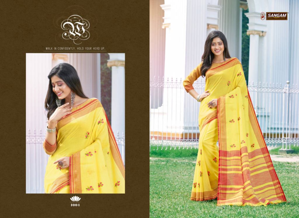 Sangam Presents Akira Casual Wear Saree Collection