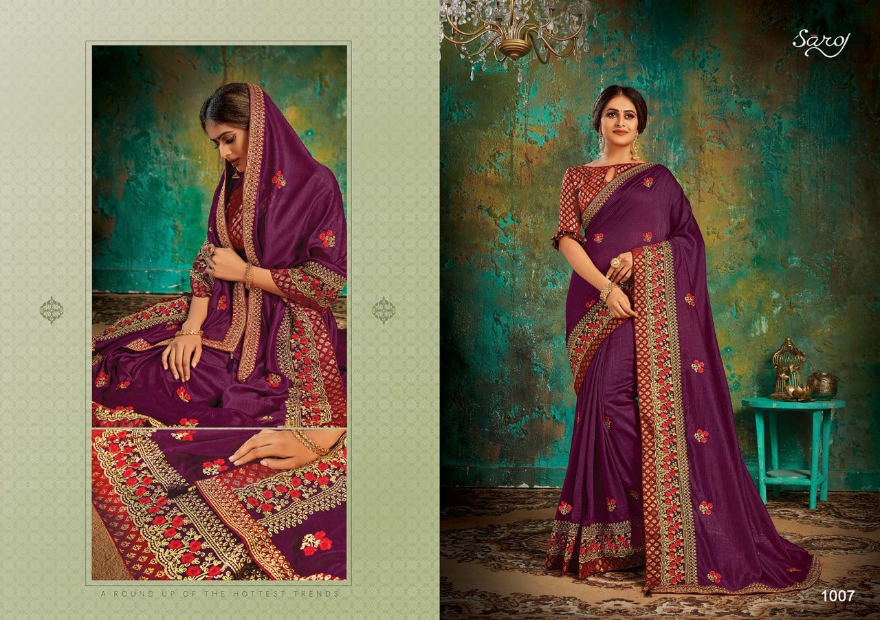 Saroj Presents Anushka Exclusive  Sarees Collection