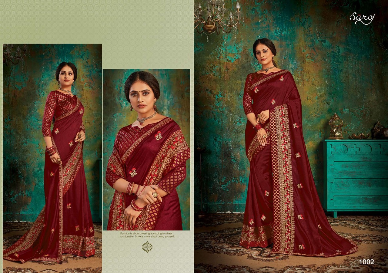 Saroj Presents Anushka Exclusive  Sarees Collection