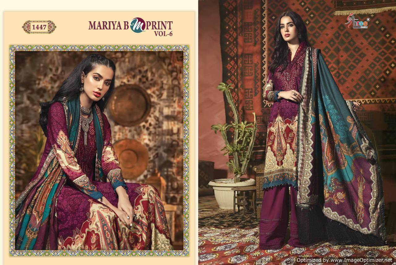 Shree Presents  Mariya B M Print  Vol 6  Pakistani Salwar Suits