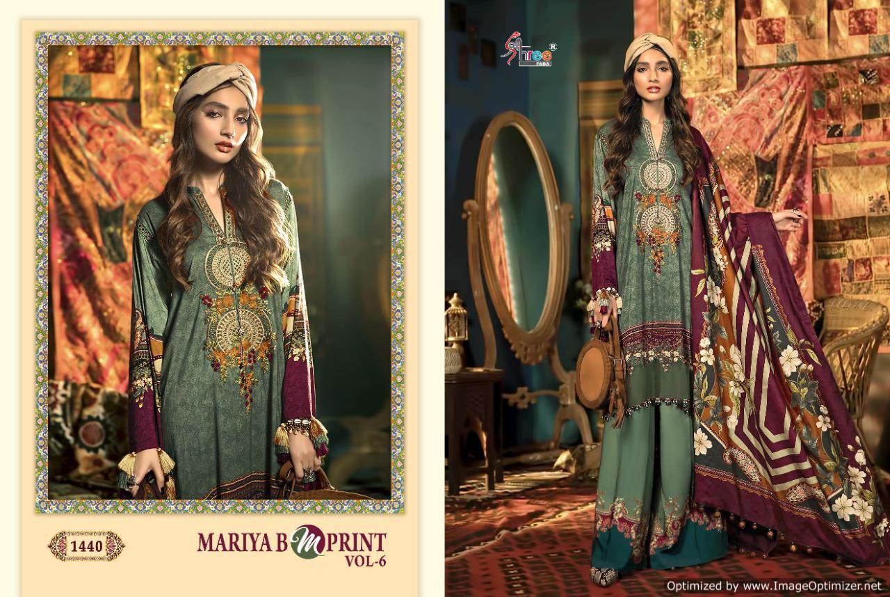 Shree Presents  Mariya B M Print  Vol 6  Pakistani Salwar Suits