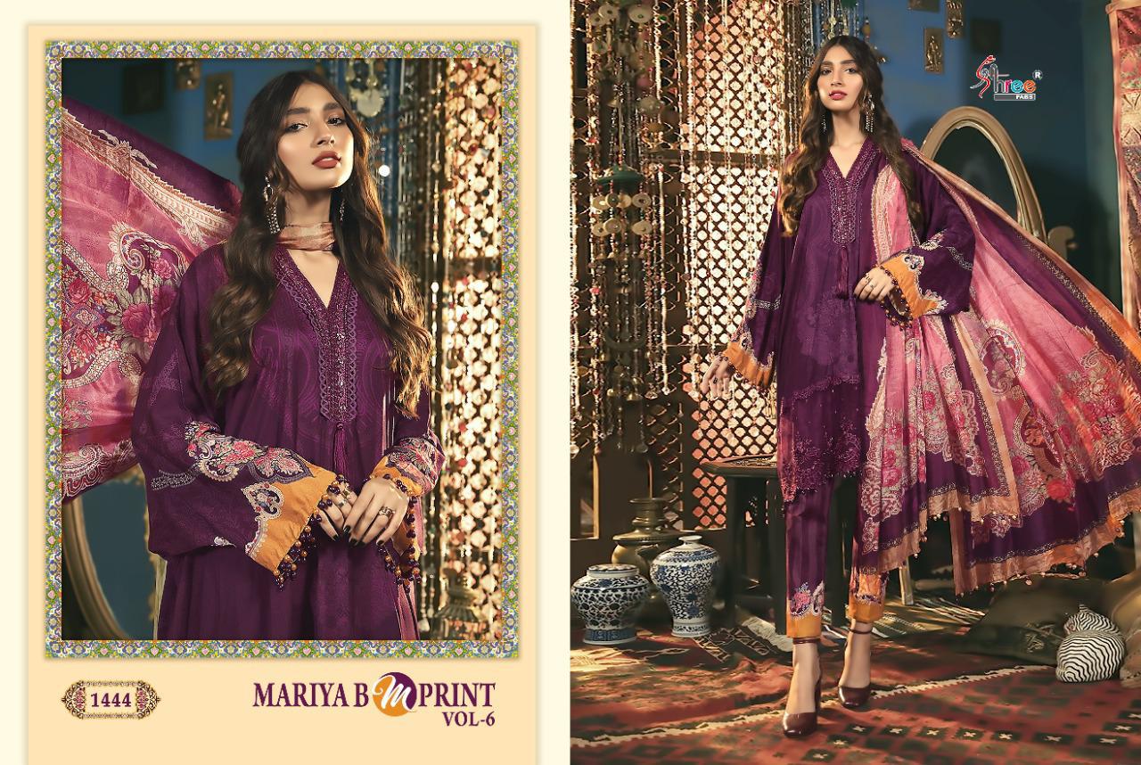 Shree Presents  Mariya B M Print  Vol 6  Pakistani Salwar Suits