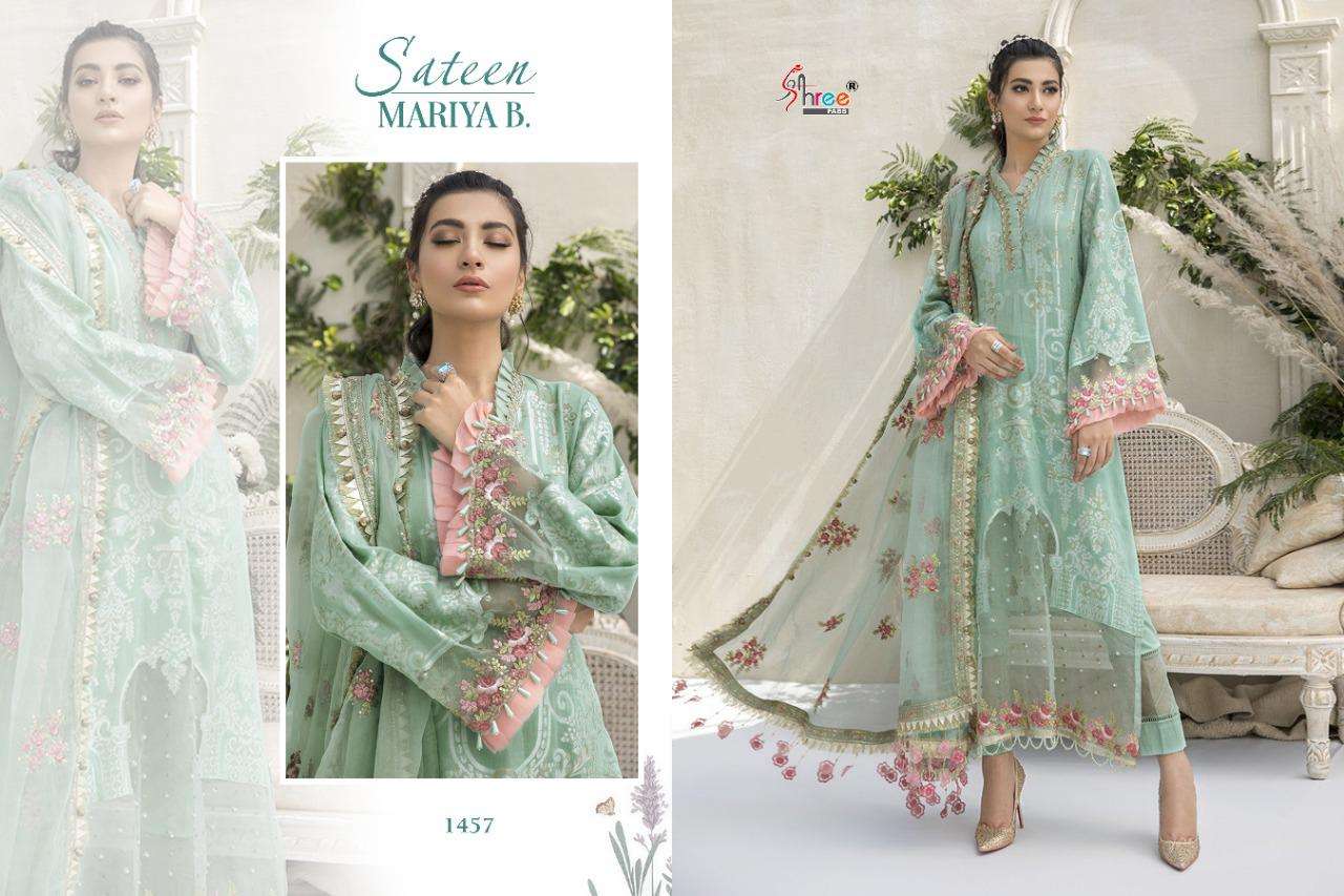 Shree Presents Sateen Mariya B  Pakistani Suits
