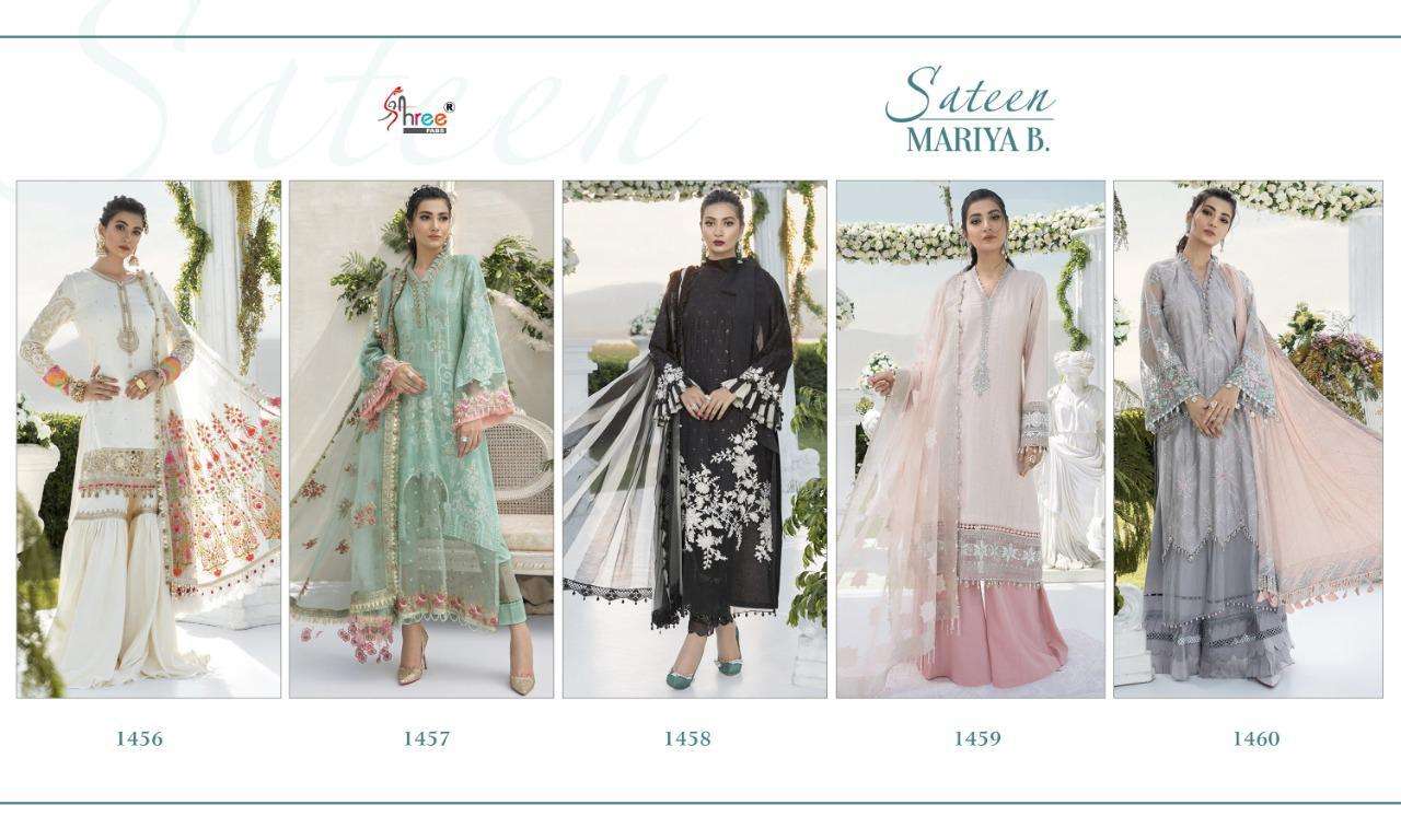 Shree Presents Sateen Mariya B  Pakistani Suits