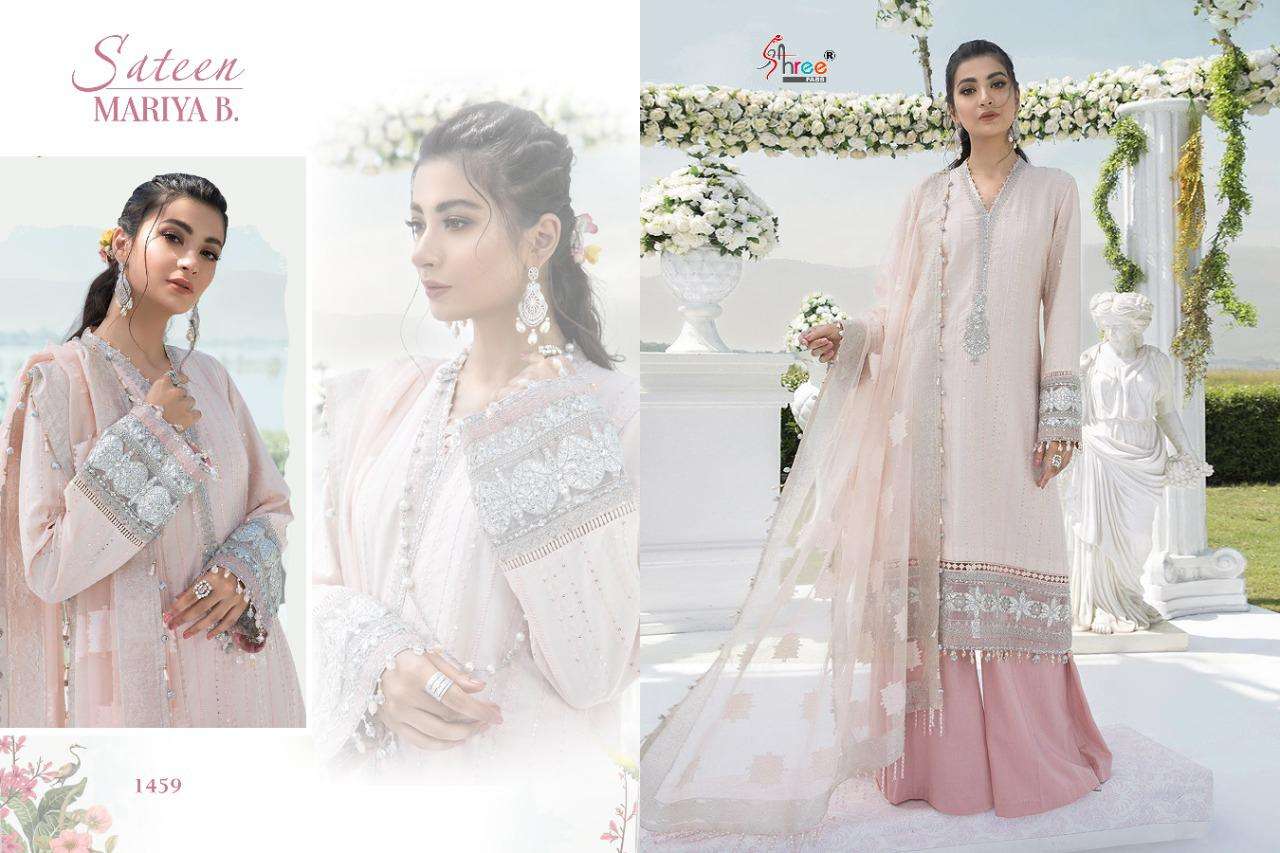 Shree Presents Sateen Mariya B  Pakistani Suits