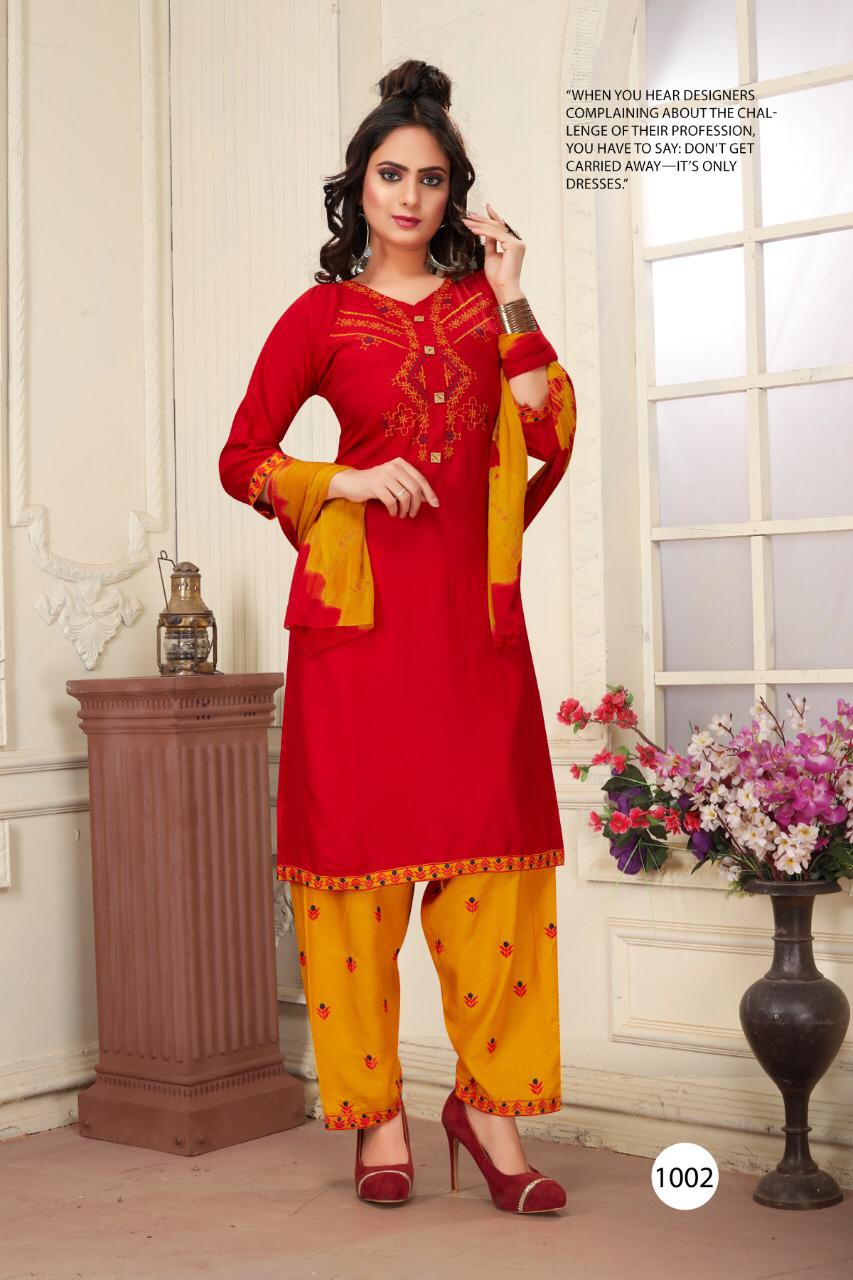 Sunburn Readymade Patiyala Catalogue