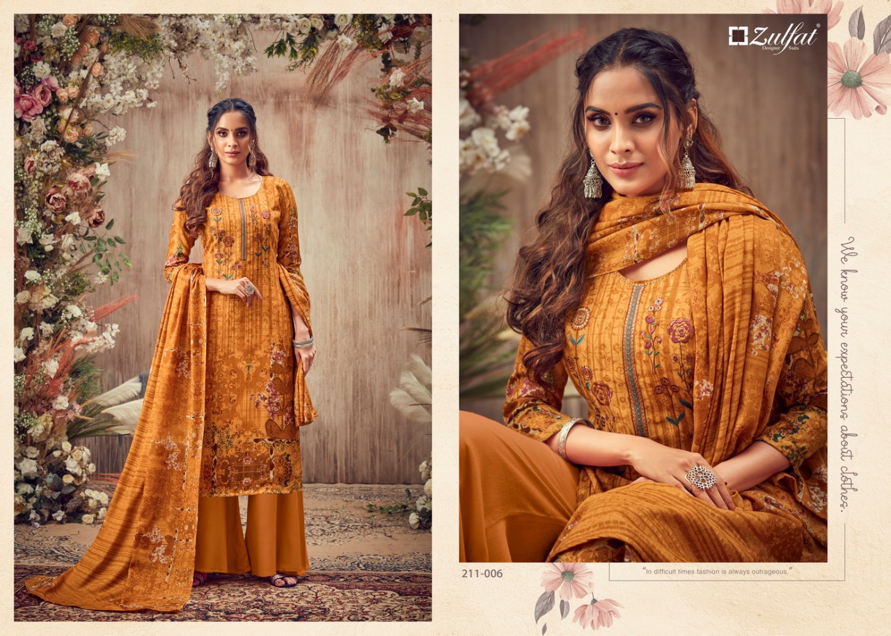 Zulfat  Presents Simran Designer Dress Material
