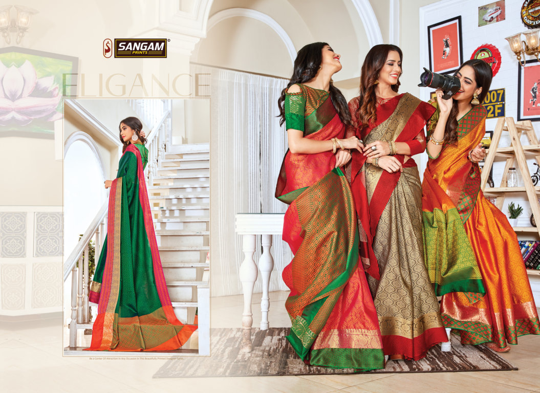 Sangam Presents Ujjwala Handloom Silk Sarees