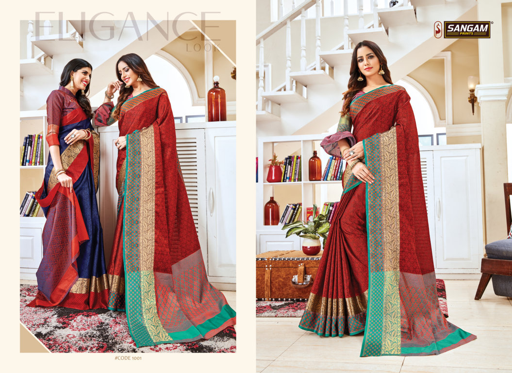 Sangam Presents Ujjwala Handloom Silk Sarees