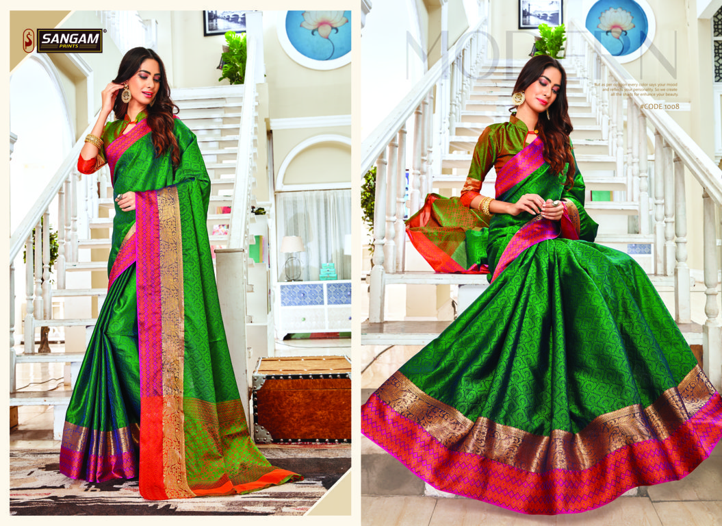 Sangam Presents Ujjwala Handloom Silk Sarees